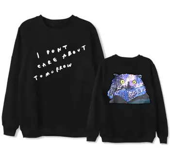 

New arrival kpop jay park i dont care about tomorrow same printing hoodies unisex fashion fleece/thin pullover sweatshirt