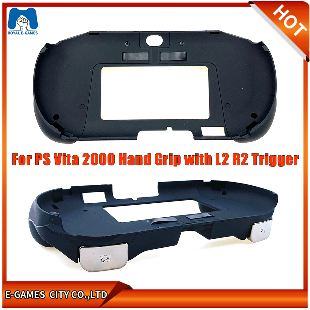 Hand Grip Handle Joypad Stand Shell Case Protector With L2 R2 Trigger Button For Psv 00 Psv00 Ps Vita 00 Slim Game Conso Cases Aliexpress