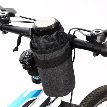 

Insulated Water Bottle Pouch Cycling Handlebar Stem Kettle Bag Bicycle Accessory Internal Aluminium Foil Insulation for Winter