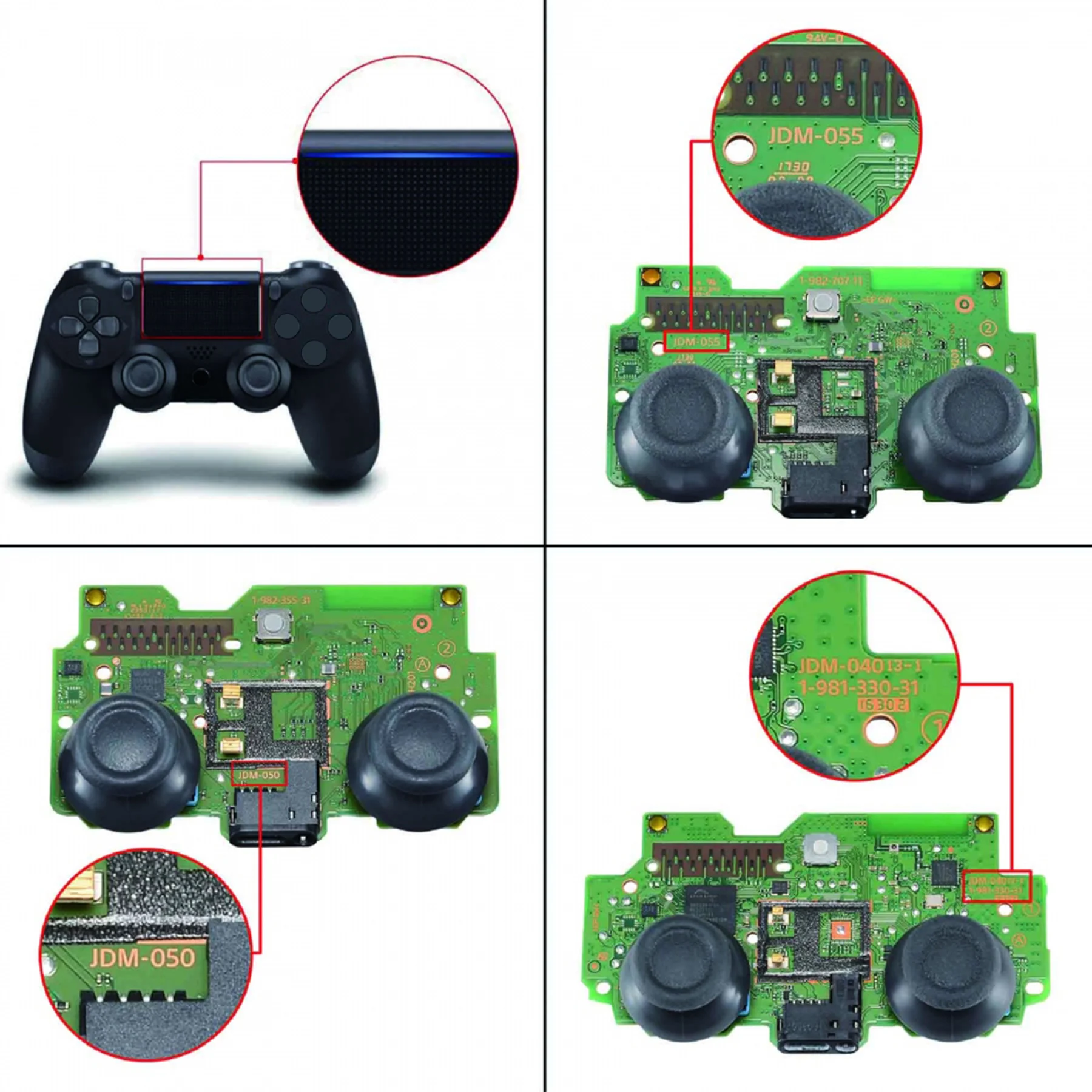 Extremerate Amanhecer 2.0 Lanterna Kit de Remap com Casco Traseiro Botões de Volta e Botões de Bloqueio de Gatilho para Ps4 Controlador Jdm 040 050 055 - Image 3