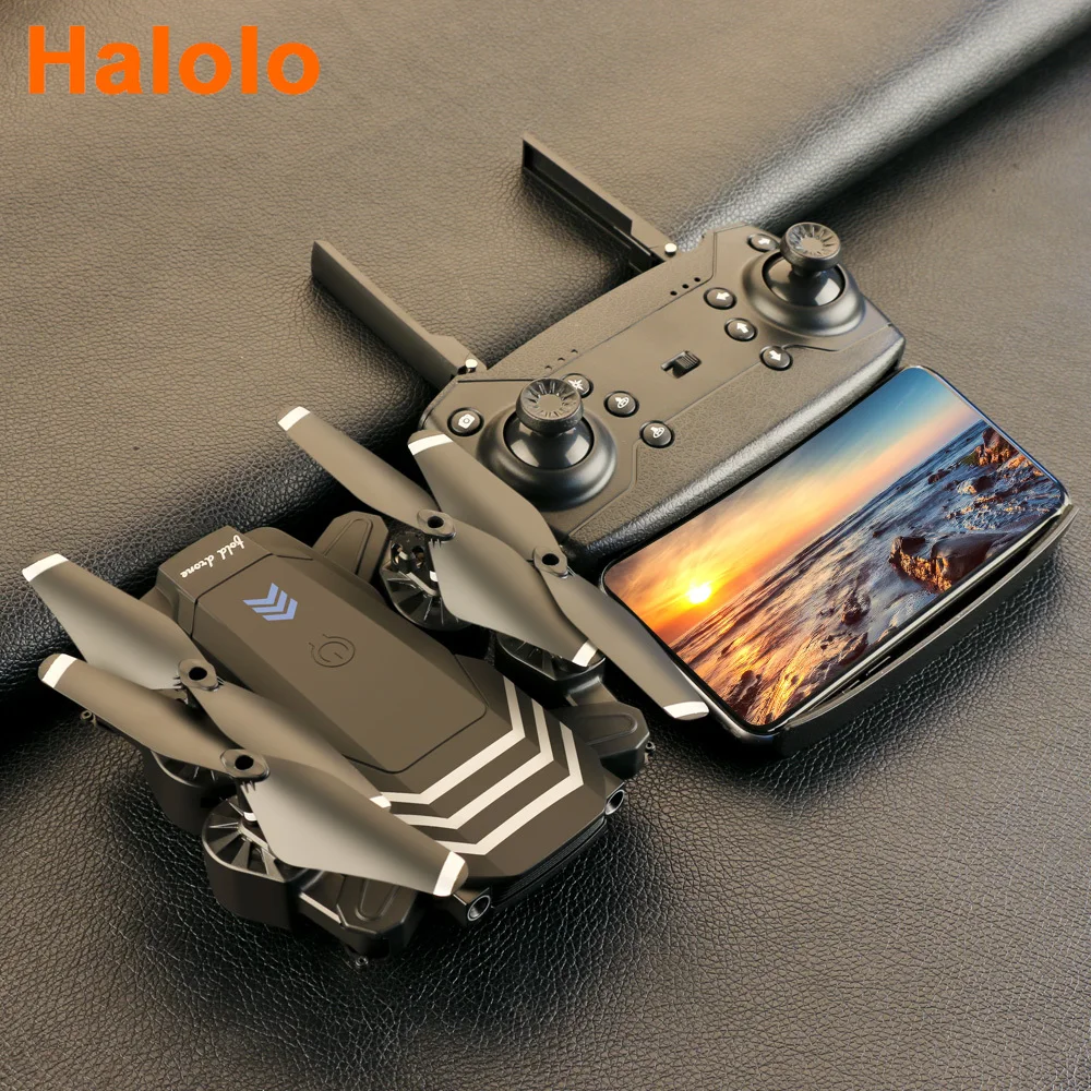 Halolo RC Drone 4K With camera HD Wifi fpv LS11 Fixed height Quadcopter 1800mah Long time Foldable Selfie Drones Gift Toys