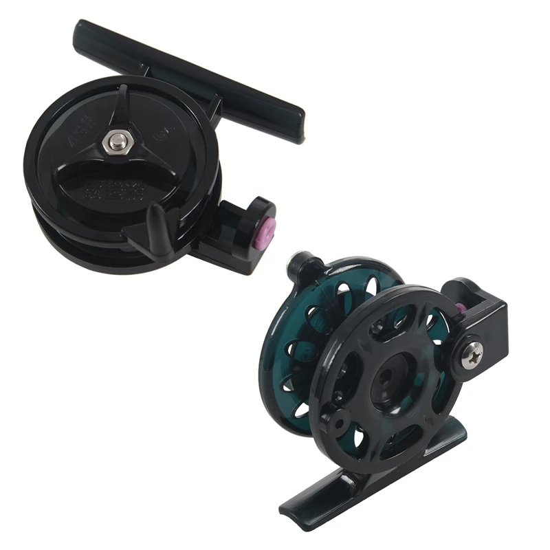 2 PCS Transparent Gray Sizes Winter Fishing Plastic Ice Reel Fly Reels Pesca 45mm &amp 55mm | Спорт и развлечения