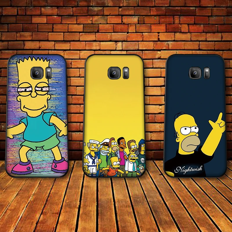 Мультифильм Симпсоны для samsung A3 A4 A5 A6 M40 A10 A20 A30 A40 A50 A60 A70 A7 8 9 6Plus чехол