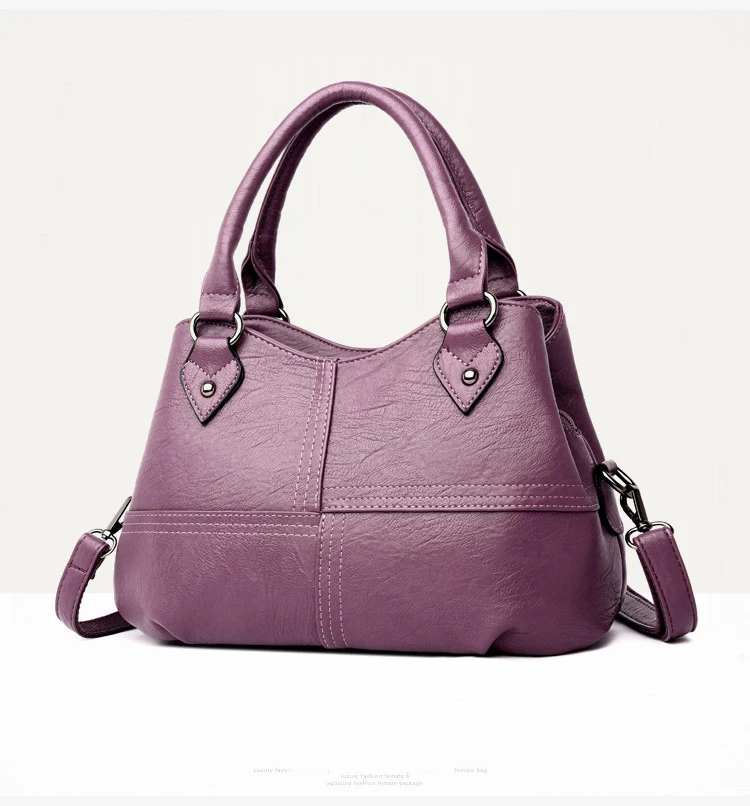 Женская сумка с тремя отделениями большой емкости Женские сумки шопперы женские сумки из натуральной кожи сумки на плечо кошелек