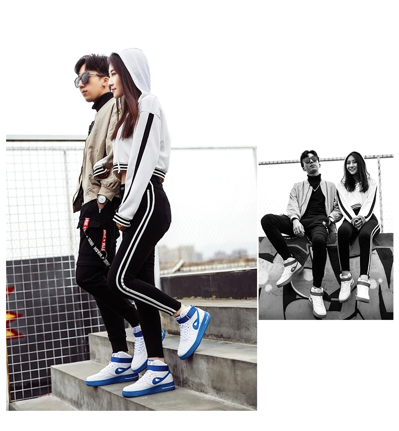 Jordan air Force № 1 aj женская обувь мужские туфли; обувь для влюбленных пар; утолщение