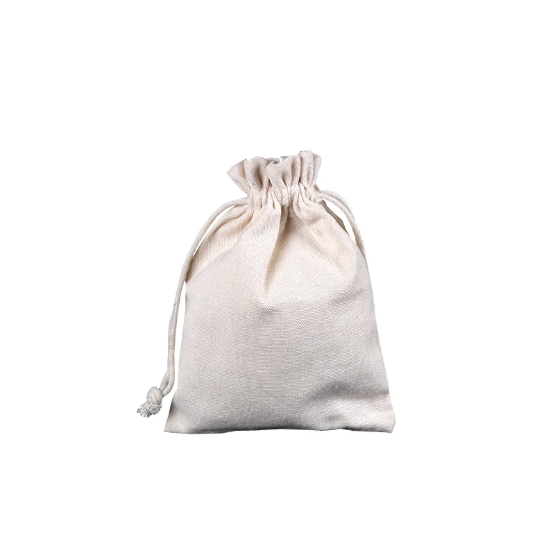 thumbnail image 1 of bolsa de lona con cordón en blanco para embalaje de joyas, bolsas de tela de 10 x 14 cm, 13 x 18 cm, 15 x 20 cm, bolsa de regalo para bodas, dulces, 1 of 5