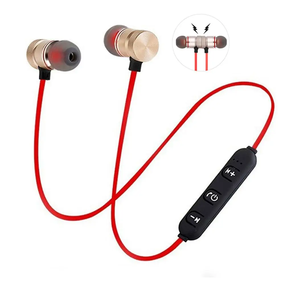 

XT6 Wireless Bluetooth Earphone Magnetic Stereo Noise Reduction Headphones Sport Bluetooth Headset with Mic For phone 