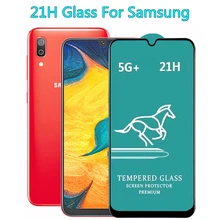 

25 PCS 21H Swift Horse 2.5D Full Glue Tempered Glass Screen Protector For Samsung M11/M01S/M51/M10S/M30/M40/A6 2018/A51/A90 5G