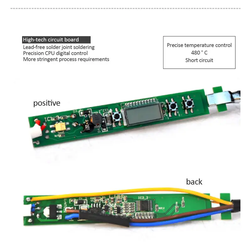 Портативный USB Зарядка Электрический паяльник Регулируемая температура дисплея LCD паяльник 5 в 10 Вт ironпаяльная Сварка Инструменты