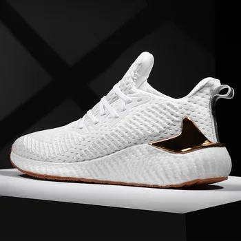 

Shoes Men Sneakers High Quality White Mesh Shoes Comfortable Non-Slip Walking Footwear Male Trainer Light Chaussures Pour Hommes