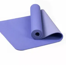 Напольные 6 мм TPE Нескользящие, для йоги коврики безвкусные Пилатес мат толстый двойной цвет домашний тренажерный зал упражнения спортивные подкладки для бодибилдинга