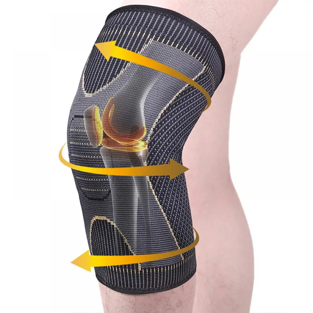 Knee Support Pads Sports Fitness Knee Braces For Arthritis Work Orthopedic Elastic Running Football Sport Kneepad Gym Protector