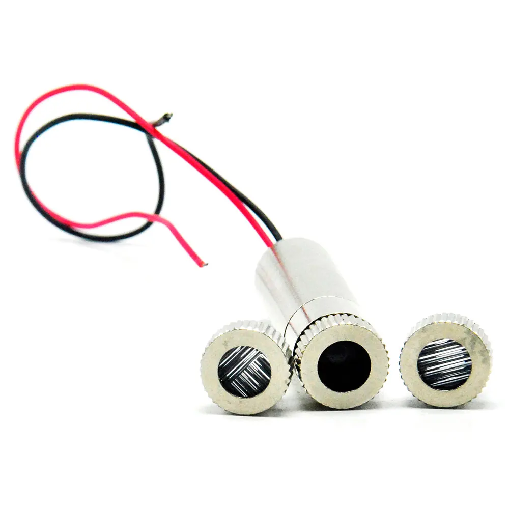 3in1 Dot/Line/Cross Focusable 650nm 50mw Red Laser Module Positioning Lights w 12mm Heatsink