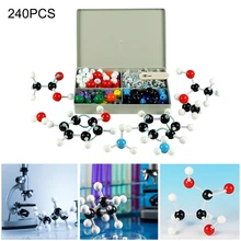 240 pces química átomo molecular modelos kit conjunto geral científico crianças conjunto de modelo educacional para a escola