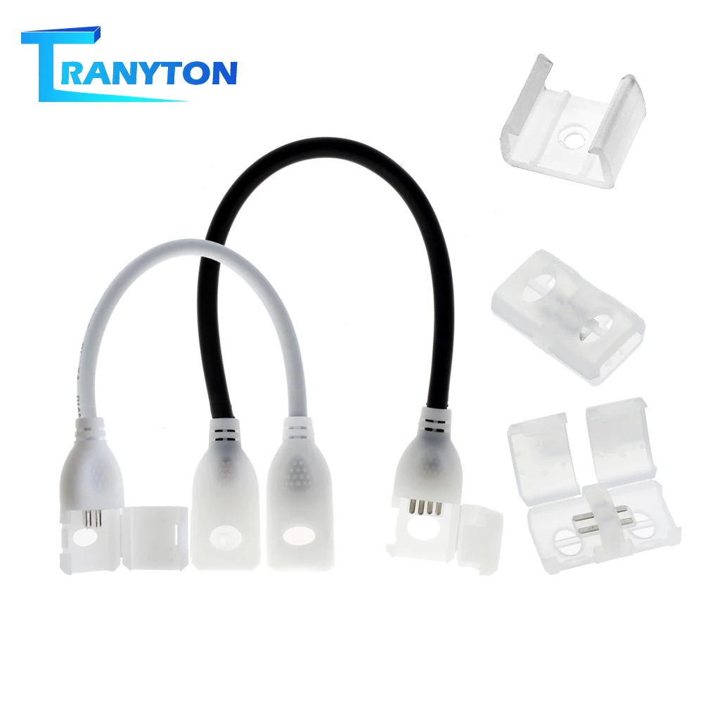 2-контактный 4-контактный разъем для светодиодной ленты 220 В одноцветной RGB 2835 5630 |