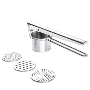 

Juicer Mashed Potatoes Stainless Steel Potato Press Fruit Juicer Hamburger Meat Press