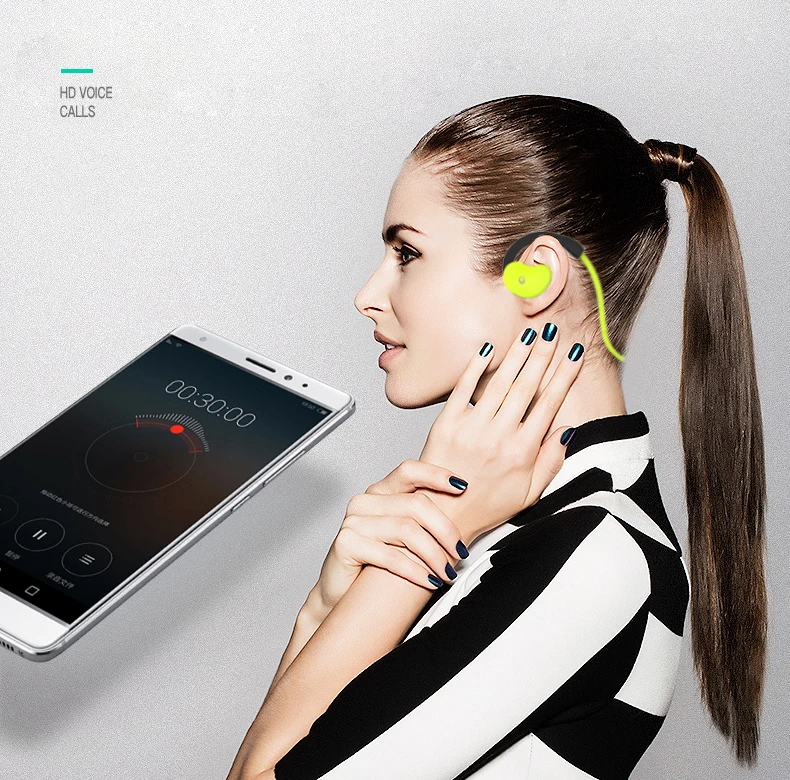 Mitvaz Bluetooth наушники 32 Гб MP3 плеер беспроводные наушники IPX6 водонепроницаемые спортивные наушники-вкладыши HD стерео