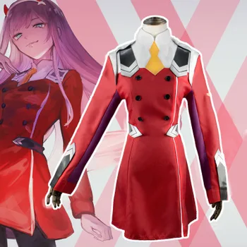 

Anime ROLECOS DARLING 02 Zero Two Cosplay Costume DARLING in the FRANXX Cosplay DFXX Women Costume Full Sets Dress Headwear