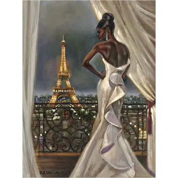 

5D DIY Diamond Painting Cross Stitch full square Diamond Embroidery African bride Needlework rhinestone Wall Stickers Home Decor