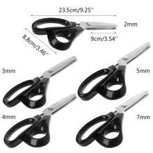 Прямая 23,5 см ЗИГЗАГ Швейная резка портновские ножницы Pinking Scissor Leather Craft