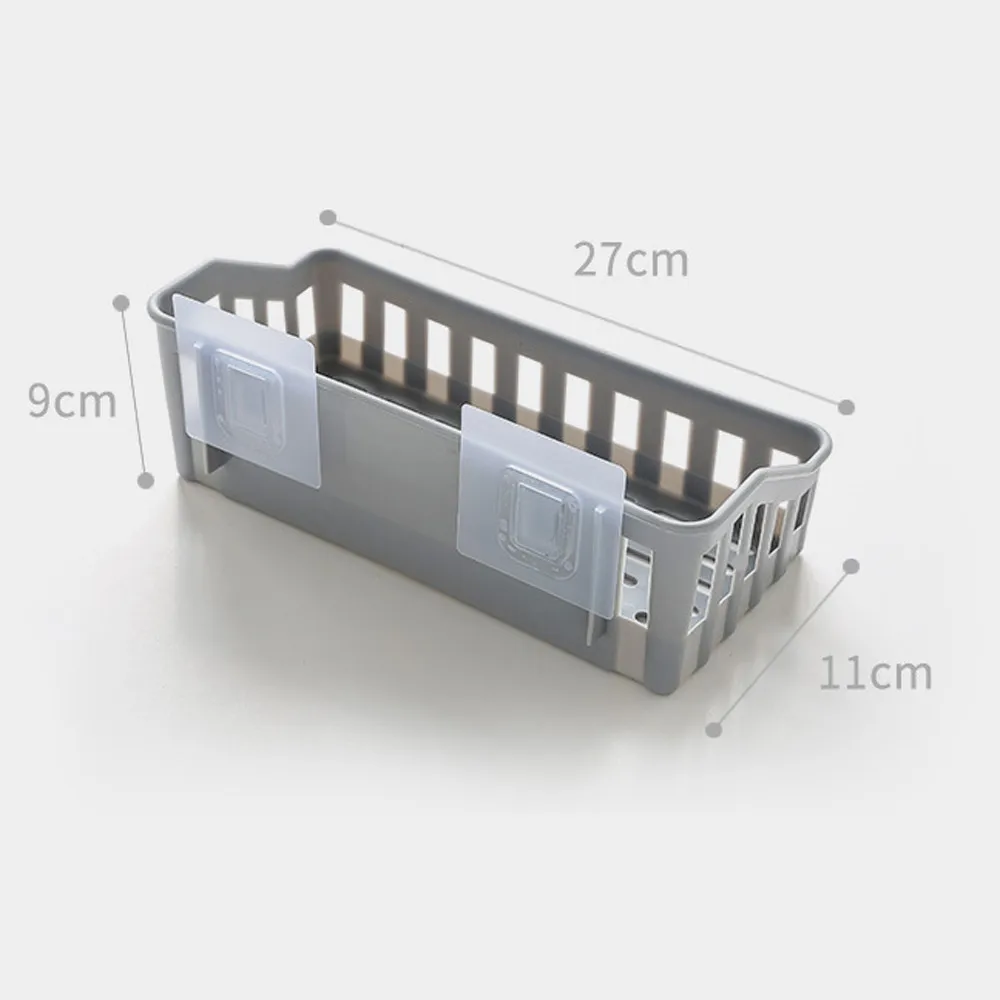 Пластиковый держатель для хранения в ванной, на кухне, полка для подвешивания, угловая корзина, органайзер, настенная полка для душа, инструмент для хранения