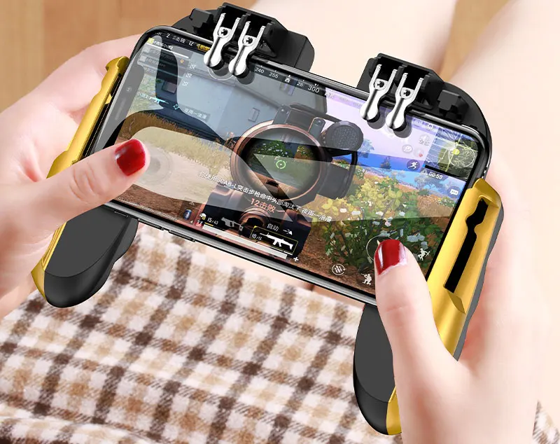 Геймпад Pubg контроллер Android джойстик мобильная игра-контроллер, геймпад проигрыватели золото Красочные для IPhone Xiaomi с охлаждающим вентилятором
