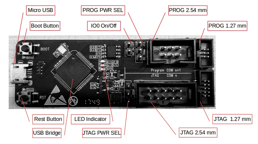 ESP-Prog FT2232HL JTAG программа отладки загрузчик подходит для ESP8266 и ESP32