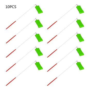 

10pcs 4m Rhythmic Gymnastics Ribbons Silks And Satins For Colleges Students Training Dance Performance Ribbons Fitness Tool