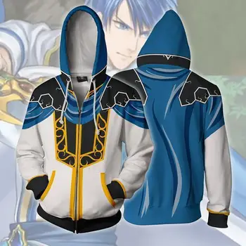 

Game Fire Emblem: Three Houses Eliwood Cosplay Costumes Fire Emblem Hoodies Jackets 3D printing Zip Up Hoodies Sweatshirts