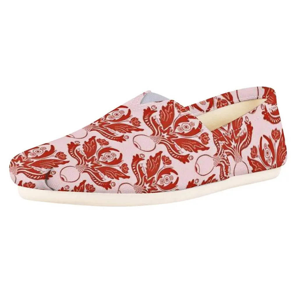

HYCOOL Vase Flowers Blossom Printing Women Fashion Slacker Shoes Females Slip-on Canvas Loafers Ladies Comfort Jogging Footwear