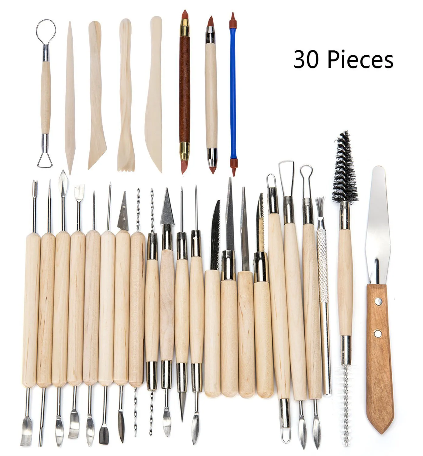 smoothing plasticine clay