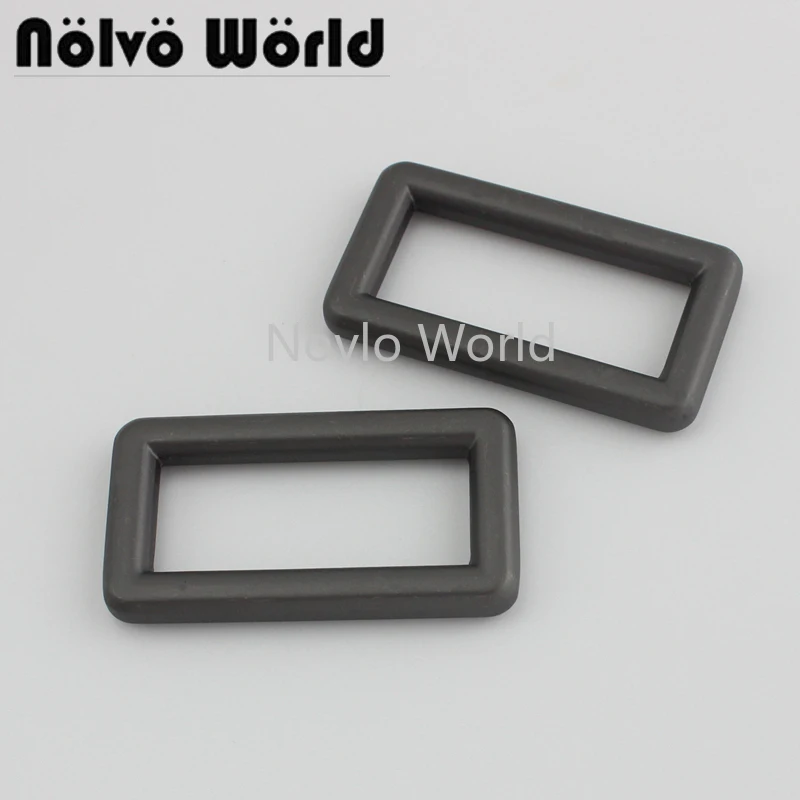 Nolvo World 5 20 32 шт. 1/4*14 мм 1 дюйма матовая металлическая прямоугольная пряжка сплошная