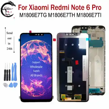 

6.26" LCD With Frame For Xiaomi Redmi Note 6 Pro LCD Display Screen Touch Sensor Digitizer Assembly for redmi note 6Pro Display