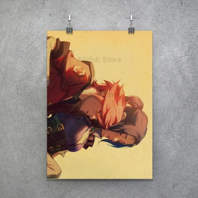 Popular TV Show Arcane Kraft Paper Poster Vi Viktor Jayce Jinx Home Decor Study Bedroom Bar Cafe Wall Paintings Stickers Posters Poster