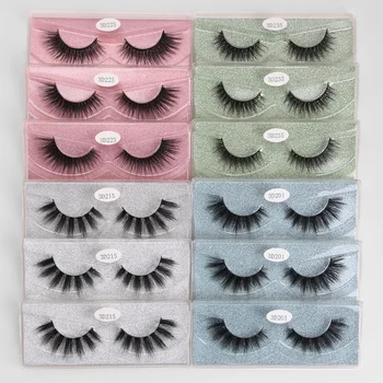 

SHISHICAI 12 pairs Fake Eyelashes Mink Eyelashes 3d Mink Lashes Natural Dramatic Volume Eyelashes Extension False Eyelashes