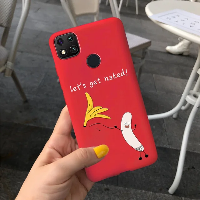 Funda trasera de silicona para Xiaomi redmi 9C NFC, carcasa blanda con  corazón encantador, dibujos animados - AliExpress