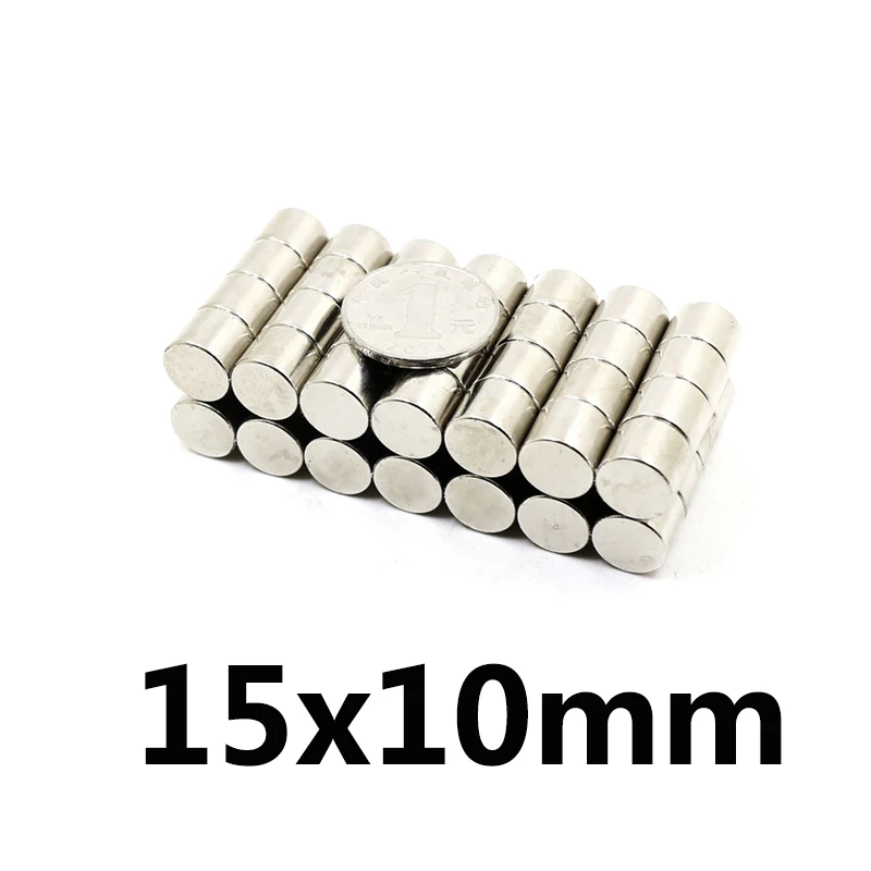 

5/10/15pcs Neodymium Disc Magnets 15x10 mm N35 Super Strong Powerful Rare Earth 15mm x 10mm Small Round Magnet