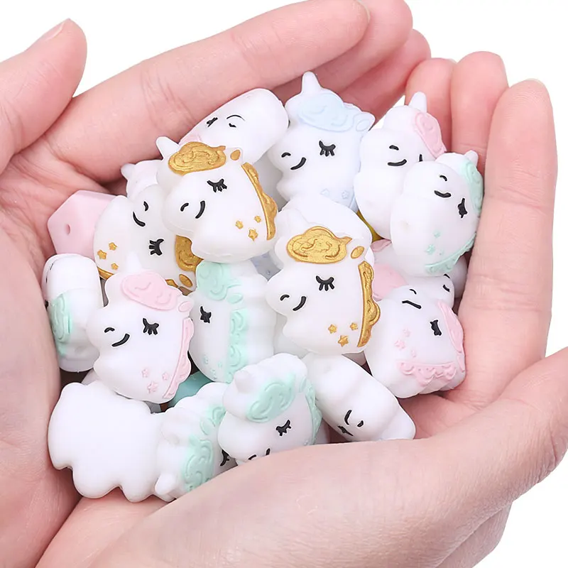 Chenkai 50PCS Silicone Unicorn Beads DIY Baby Koala Animal Cat Flamingo Pacifier Dummy Sensory Jewelry Gift Toy Accessories Chenkai 50PCS Silicone Unicorn Beads DIY Baby Koala Animal Cat Flamingo Pacifier Dummy Sensory Jewelry Gift Toy Accessories