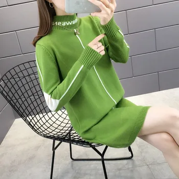 

2020 Jumper Feminino In 9441 To Film The New Half A Turtleneck Letters Long Sweater 54-6 Row 3 Shelves On Second Floor