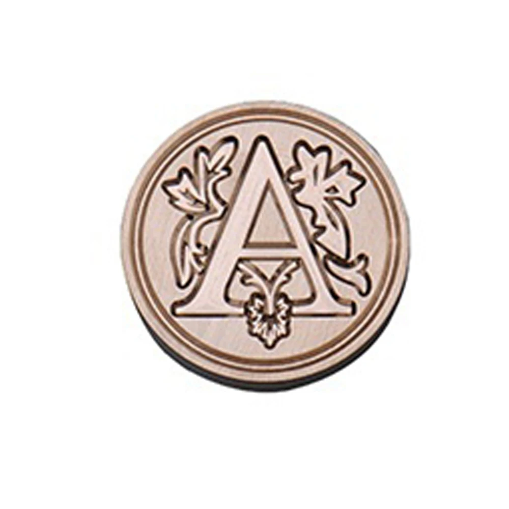 Sealing Stamp Letters Brown Customize Vintage Envelope Candle Seal Fire Candle Seal European Alphabet A-Z 1 Set Logo Decor