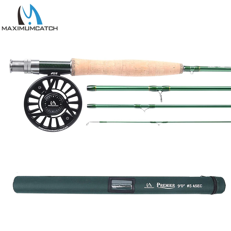 Maxcatch Extreme 3/4/5/6/7/8WT Fly Rod Outfit/Combos Fishing Reel Fly Line Flies 