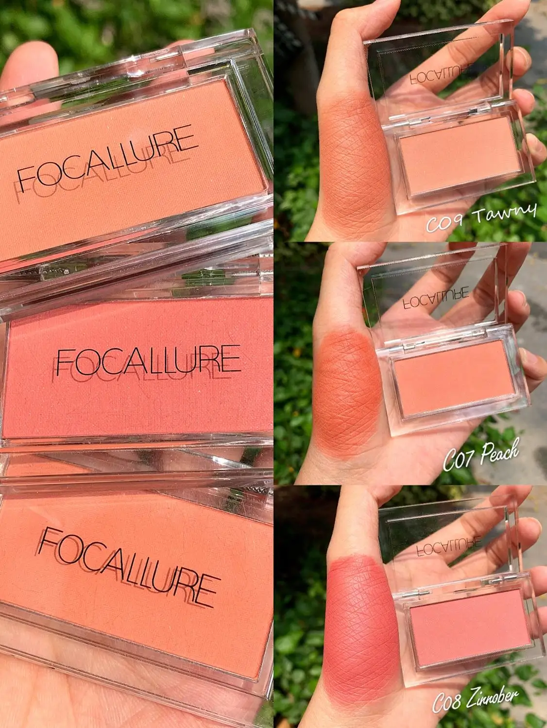 Румяна для макияжа Focallure с высокой яркостью матовая отделка макияж лица стойкая