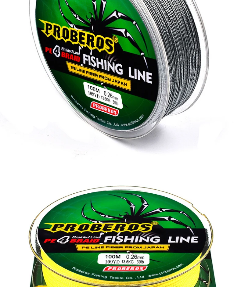 100M 0.1mm-0.6mm Braided Fishing Line 6LB-100LB Japan PE