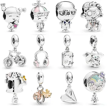 

LISM [Wholesale] 2019 New Dumbo Pink LADYBIRD Luggage Necklace Pendant Suitable Bracelet and Necklace DIY Jewelry