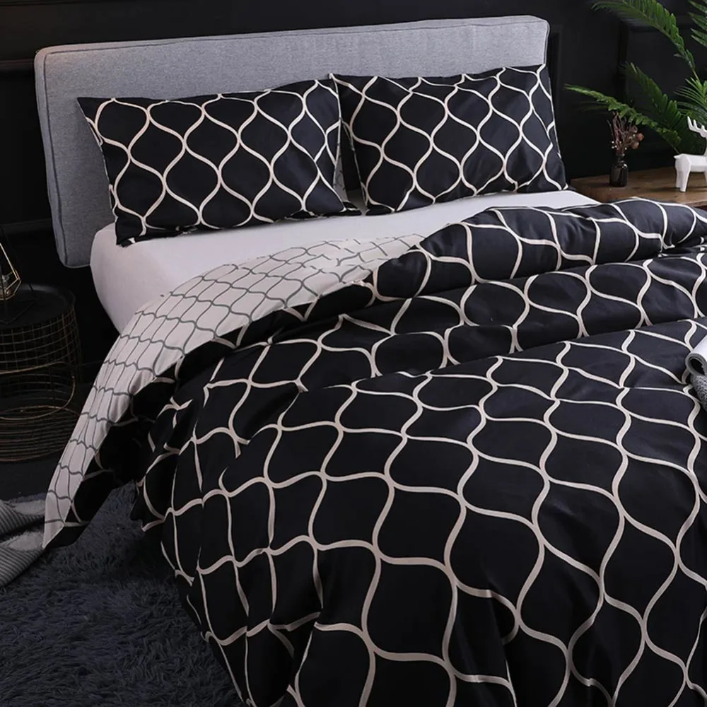 

Svetanya US size Duvet Cover and Pillowcase cheap Bedlinen teens Bedding Set Twin Queen King Double Full