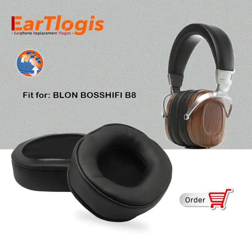EarTlogis Запасные подушечки для BLON BOSSHIFI B8 B-8 гарнитура Запчасти наушник крышка