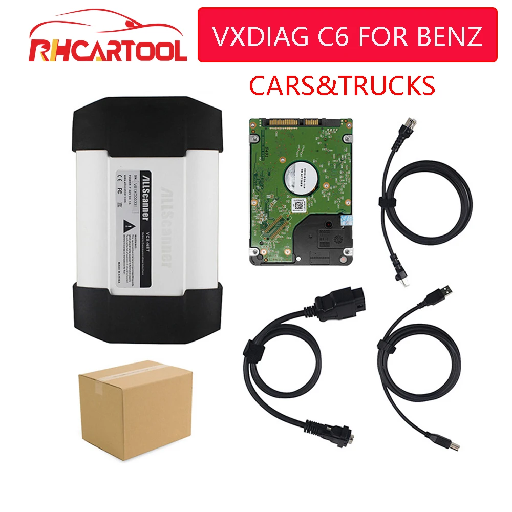 

VXDIAG C6 DOIP&AUDIO Function for Benz car truck Diagnostic Tool Wireless Connected Better than for Mercedes for Benz STAR C4