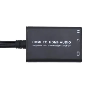 

HDMI Audio Extractor Convert Split 4K hdmi to Hdmi+Optical TOSLINK SPDIF+3.5mm Stereo audio Splitter Adapter Female Connector