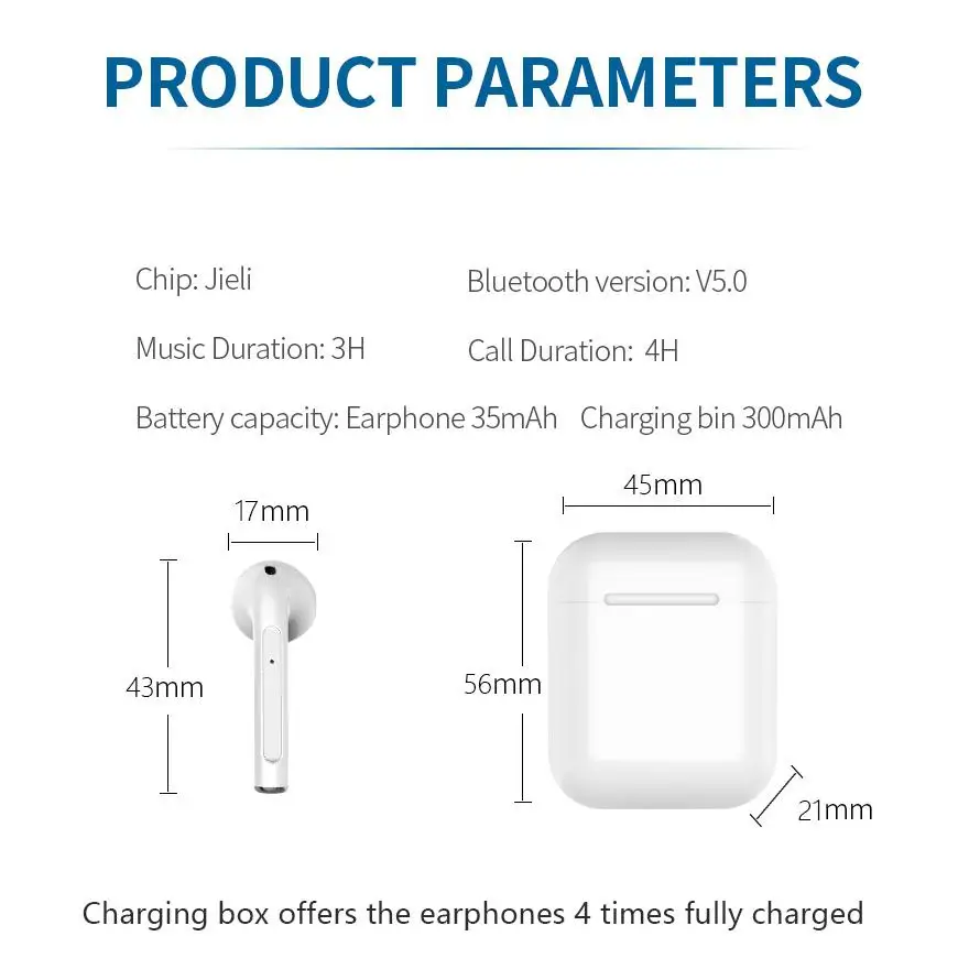 MeterMall беспроводные Bluetooth наушники HIFI TWS Беспроводные наушники с зарядным устройством
