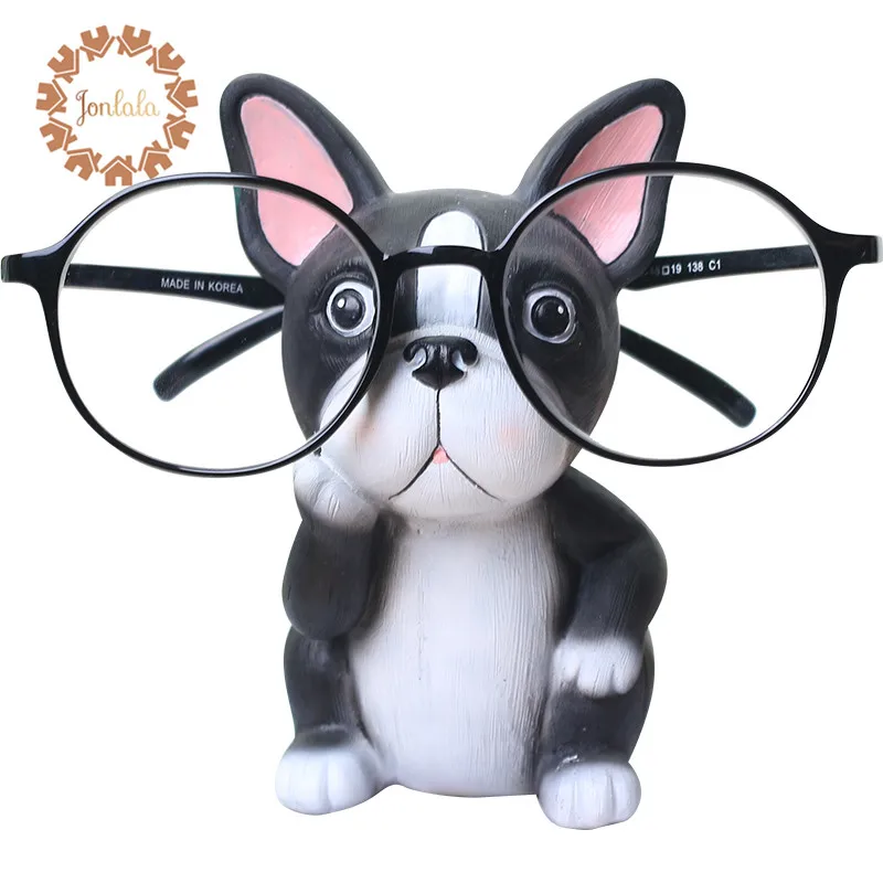 Милые полимерные очки для собак, животных, подставки, изделия из смолы, прекрасные очки, солнцезащитные очки, подставка, держатель мопса корги, Шерри, бульдог, лучший подарок